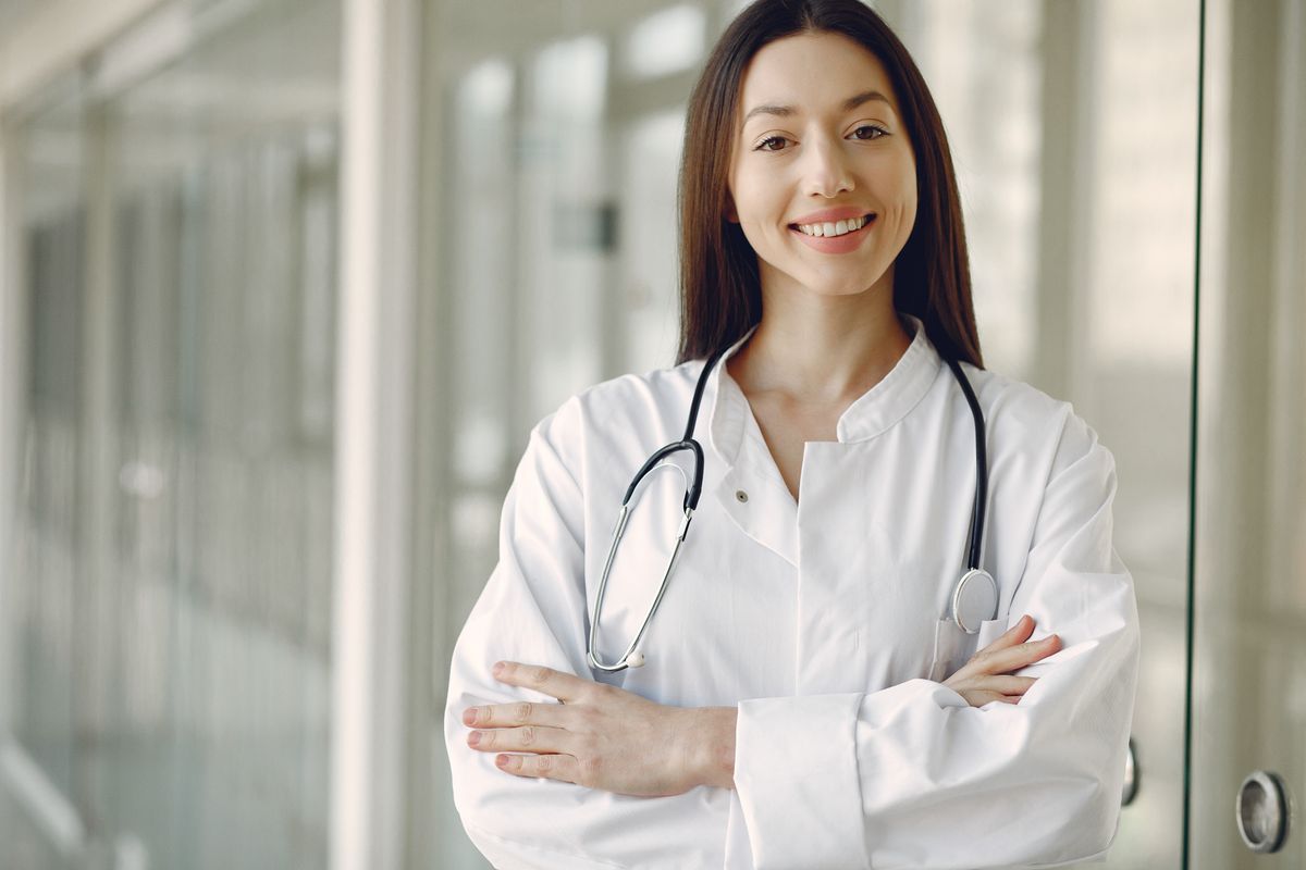 Doctor consulting patient